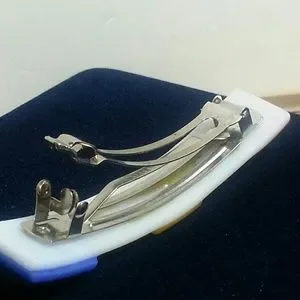 Art glass barrette 4\